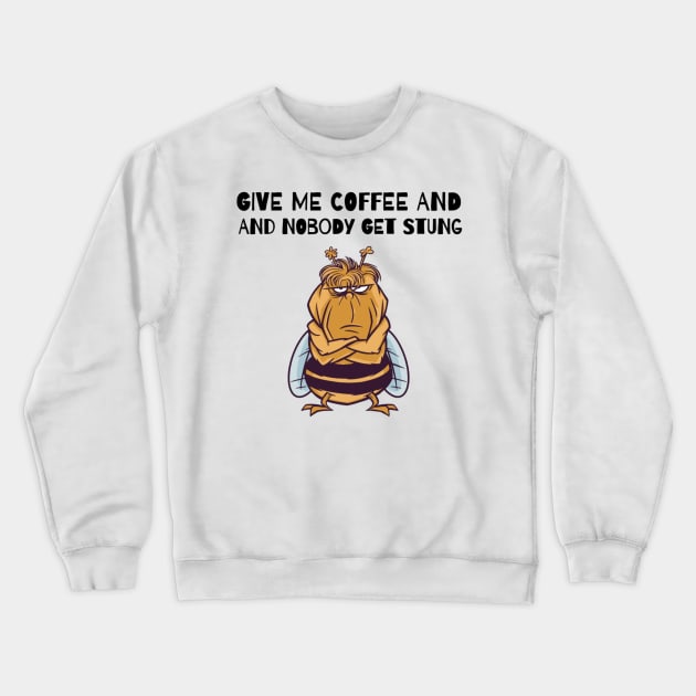 Funny Beekeeper Coffee Lover Crewneck Sweatshirt by gillys